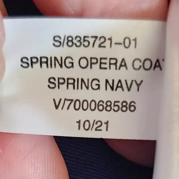 Banana republic Spring Opera Coat Spring Navy Trench Size Medium - Picture 8 of 11